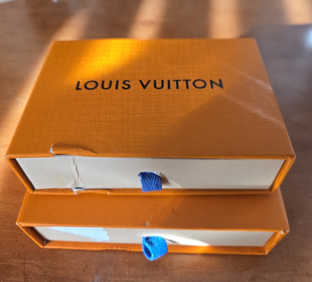 Louis Vuitton Orange and Blue Box Duo